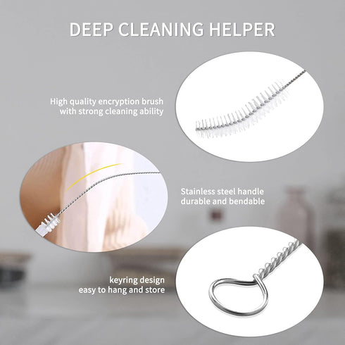 Living and Giving 3Pcs Set of Bottle Cleaning Brushes Kitchen Nylon Multifunction Clean Brush Set (L.&G.)...
