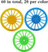 60PCS Plastic Project Wheels with 2mm Hole and 30PCs Shaft Rods,100mm Round Rod Axles for Science Engineering Car STEM Projects RC Truck Boat Heli...