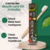 INC Organic Black Seed Toothpaste Bundle: 2 Packs of Essential Palace Fluoride-Free Toothpaste with Bamboo Brushes - Natural Oral Care Combo for H...