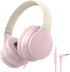 rockpapa L22 Wired Headphones for Kids Girls Boys Women with Microphone, Foldable Stereo 3.5mm Corded Headphones for School Classroom Chromebooks ...