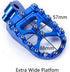 CNC Wide Foot Pegs MX for YZ85 2002-2019, YZ125 1997-2017, YZ250 1998-2019, YZ250F 2001-2019, YZ426F 2000-2002, YZ450F YZ125X YZ250X YZ250FX YZ450...