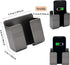 2 Pcs Wall Mount Phone Holder with 3M Adhesive Phone Stand with Data Cable Receiving Hole, Charger Remote Control Storage Box for Bedroom, Kitchen...