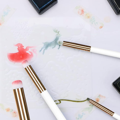 Dry Brush Miniature Painting Drybrush Detail Paint Brush Set Hobby Detail Blending Brushes for Effortless Miniature Painting, Scale Model Painting...