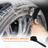 ICSTM Wheel Brush Tire Brush Car Wash Brush Tire Brush Car Carpet Cleaner Used for Cleaning Car Tires, Wheels and Carpets, with a Short Handle Tha...