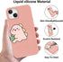 JOYLAND Dinosaur Couple Phone Case for iPhone 13,Pink Liquid Silicone Couple Phone Case Luxury Girly Case,Funny Soft Gel Rubber Full-Body Protecti...