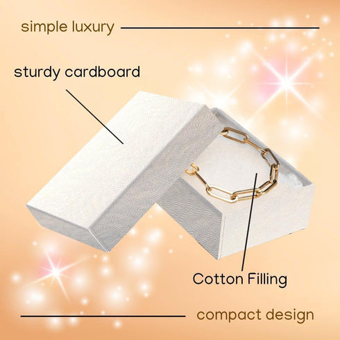 Jewelry Gift Boxes 6 Pack 3.1x2.25x1 inch Cardboard Jewelry Box, Cotton Filled Small Jewelry Gifts Boxes With Lids | For Earring, Bracelet, Neckla...