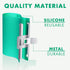 Mudder 3 Pieces 3D Sublimation Silicone Mug Wraps, 11 oz 12 oz and 15 oz Green Transfer Mug Mold Cup Clamp Fixture for Printing Cups Tumblers Subl...