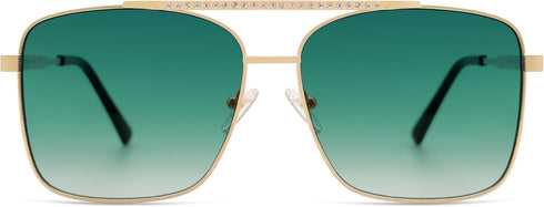 SOJOS Trendy Aviator Sunglasses Womens Oversized Retro Rhinestone Double Bridge Square Women Shades SJ1195...