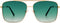 SOJOS Trendy Aviator Sunglasses Womens Oversized Retro Rhinestone Double Bridge Square Women Shades SJ1195...