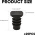 20pcs Irrigation End Cap Tubing Drip Plug Fittings: 3/8 Soaker Hose ID Barbed Parts for Line Goof Connector Garden System, Bore Capillary Tube Sea...
