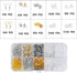 Olylkx 1100pcs Earring Backs, Earring Hooks, Earring Backings, Earring Back Pads Stopper for Making Findings Parts Jewelry DIY Supplies Kits...
