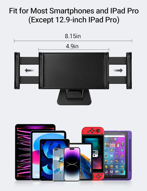 BASENOR 2024 Newest Tesla Model Y Model 3 Model S Model X LR/Plaid Tablet Holder Headrest Tablet Mount Headrest Stand Cradle Accessories...