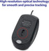 Verbatim Wired USB Computer Mouse - Corded USB Mouse for Laptops and PCs - Right or Left Hand Use, Black 98106,Glossy Black, 1.2" x 2.3" x 3.8"...