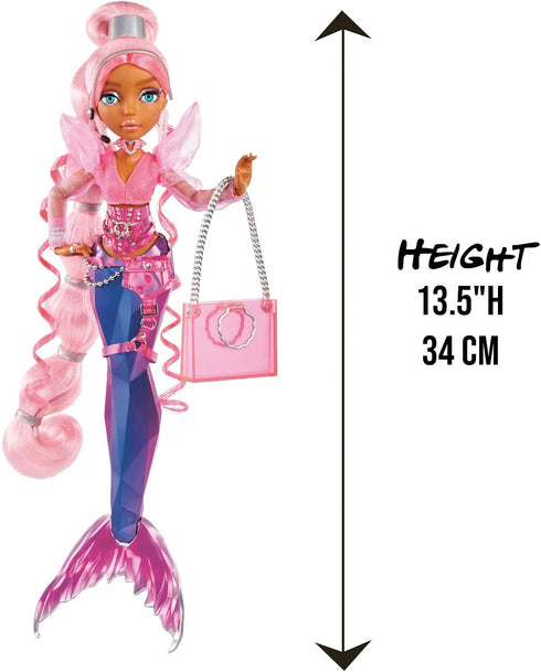 MERMAZE Color Change Harmonique Mermaid Doll with Stylish Accessories, Poseable, Ages 4-12+...