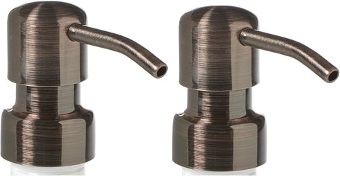 Soap Dispenser Pump Replacement/Liquor Bottle Soap Pumps, Gun Metal Bronze Soap Pumps 2-Pack...