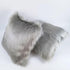 A Fluffy Throw Pillow Cover Covered by Gray Long Hair for Couch Sofa Bed Decoration in Bedroom or Livingroom,18 X 18 inch?Gray...