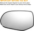 X AUTOHAUX Car Rearview Left Driver Side Mirror Glass Replacement W/Backing Plate Heated White Glass for Honda Odyssey 2006-2008...