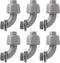 3/4 Inch NPT Liquid Tight Connector 90 Degree Nonmetallic Electrical PVC Conduit Connector Fitting(6Pcs)...