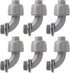 3/4 Inch NPT Liquid Tight Connector 90 Degree Nonmetallic Electrical PVC Conduit Connector Fitting(6Pcs)...