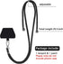 SS Phone Lanyard, Cell Phone Lanyard with Adjustable Detachable Neckstrap and Phone Tether, Phone Strap Suitable for All Smartphones-Black...
