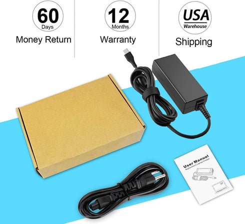 45W USB C Laptop Charger for Acer Chromebook R13 11 13 15 311 315 CP311 CP713 C933 CB5-312T R751T SF713 SP714 N17Q5 N17P6 N16Q10 N16Q14 N16Q12 N18...