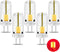 Red G4 LED Bulb 12V AC/DC 2W 20W Halogen Bulb Equivalent, G4 Bi-Pin Base Spotlight Light Lamps for RGB Landscape Holiday Decorations, Halloween Ch...