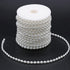 Jerler Pearl Trim Garland Artificial Pearl Bead Chain Trim Strands Roll, Ideal for DIY Crafts, Christmas, Wedding, Bouquet and Party Decoration (W...