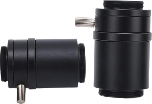 1X C Mount Adapter Lens, Alloy CTV Microscope Lens Camera Interface Adapters for Simul Focal Trinocular Stereo Microscope...