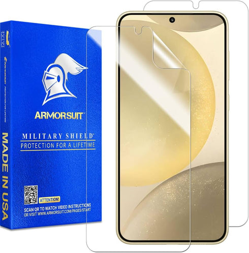 ArmorSuit 2 Pack for Samsung Galaxy S24 Screen Protector (6.2") Case Friendly MilitaryShield HD Clear Film - Made in USA...