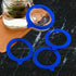 Silicone Replacement Gasket, Airtight Rubber Seals Rings for Mason Jar Lids, Leak-Proof Canning Silicone Fitting Seals for Glass Clip Top Jars (Bl...