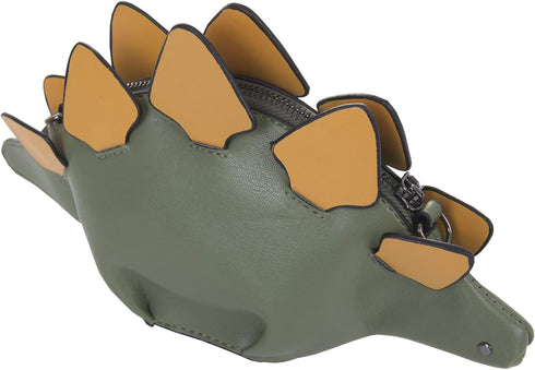 QZUnique Dinosaur Shark Shoulder Bag for Women 3D Animal Novelty Purse Zipper Crossbody Handbag Clutch Messenger Bag for Girl...