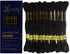 12 Pieces Black Colour Premium Embroidery Thread | 100% Egyptian Cotton Premium Skeins | Cross Stitch Embroidery Floss | Oeko TEX Certified Strand...