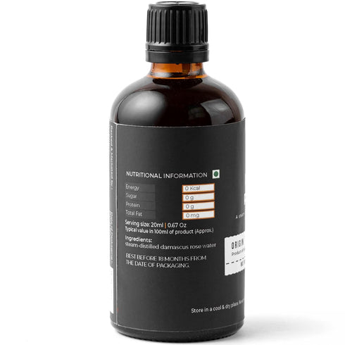Govedic Rose Water for Cooking, Baking, Cocktails | 100% Food Grade Rose Water | Face & Hair Care | Steam-Distilled Edible Damask Rose | 100 ml 3....