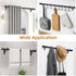 KOLAKO 4 Pack Curtain Rod Bracket, Heavy Duty Curtain Rod Holders Single Decorative Rod Hooks Hanger for 1 Inch Drapes Rod, Black...