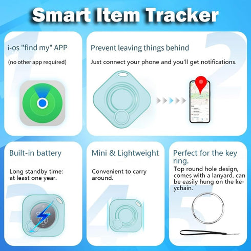 Key Finder Key Locator Find My Luggage Key Tracker Bluetooth Luggage Tracker Key Finder Locator with Sound Item Locator for Keys Bags Wallets Pet,...