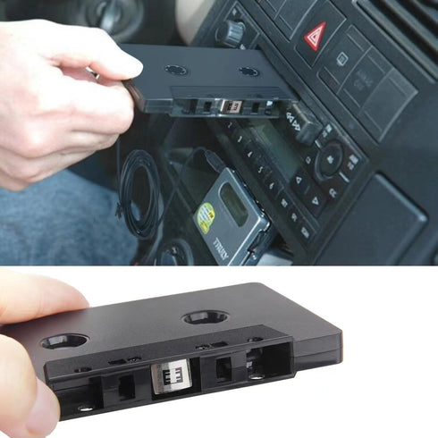 Car Audio Bluetooth Wireless Cassette Receiver, Bluetooth 5.0 Car Audio Stereo Cassette Vehicle Tape Converter Cassette Work While Charging Suppor...