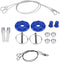 Acouto Hood Pins Kit CNC Aluminum Alloy Car Racing Hood Pin Lock Appearance Kit Universal Hood Pin Plate Kit(Blue)...