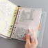 2PCS A5 6 Ring Binder Cover Clean Transparent Soft PVC for Refillable Notebook Shell withMatte surfaceforStamp & Die Storage...