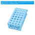 PATIKIL 80 Wells Tube Rack, 1 Set Vial Rack Four Panel Centrifuge Tube Holder for Microcentrifuge Tubes 0.5/1.5/2.0/10/15/50ml, Blue Pink...