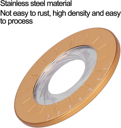 Round Measuring Tool, Circle Maker Tool Stainless Steel for Drawing for Designer for Circle Drawing for Woodworking...