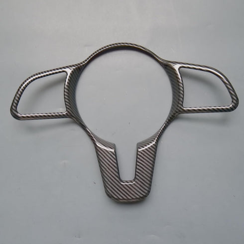 Interior Trims Steering Wheel Cover Accessories for Mercedes-Benz CLA CLS GLC GLE GLS A B C E Class (Carbon Fiber Print, Style A)...