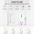 K KASONIC - Wireless Remote Control Outlet, Indoor Remote Light Switch for Plug in Lamp, Small Electrical Appliance up to 100 Feet Away, 10A/1200W...