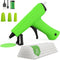 Hot Glue Gun Kit Cordless & Rechargeable with 30PCS Glue Sticks, Glue Gun and Sticks Set 15 Mins Smart Power-Off Mini Glue Gun for Crafts School D...