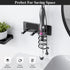Tindbea Hair Dryer Holder + Curling Iron Holder, Matte Black Blow Dryer Holder Wall Mount, Bathroom Hair Tool Organizer Rack for Universal Dryer...
