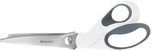 Westcott Pinking Shears, 9.5-Inches (15983),White, Gray...
