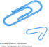MECCANIXITY Paper Clips Small Size 1.1 Inch Vinyl Coated to Prevent Tearing Pages with Box for Organize Office Home Blue Count 600...