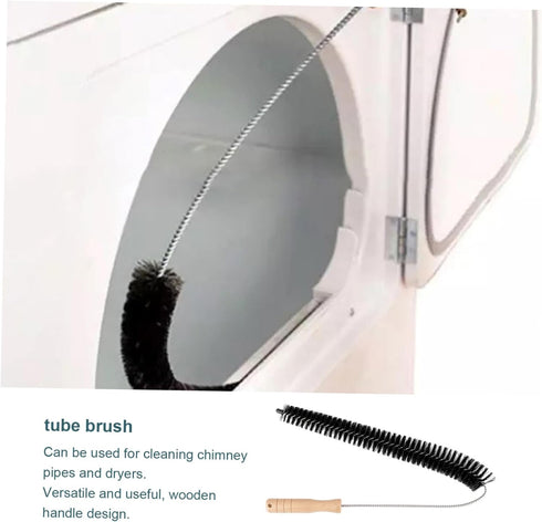 2pcs Washing Machine Cleaning Brush Sink Drain Brush Cleaner Tool Cleaner Brush Washing Machine Tube Cleaning Brush Clothes Dryer Filter Hard Bris...