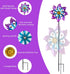 VEWOGARDEN Small Wind Spinners for Yard and Garden, Waterproof Metal Pinwheels Wind Spinners Outdoor Decor (Blue and Pink)...