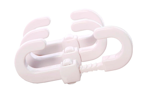 Dreambaby Secure -A-Lock - Child Proof Sliding Safety Locks - Suitable for Mushroom Knobs & D-Shaped Cabinet Door Handles - White - Model ?L712...