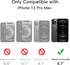 JETech Magnetic Case for iPhone 12 Pro Max 6.7-Inch Compatible with MagSafe, Translucent Matte Back Slim Shockproof Phone Cover (Black)......